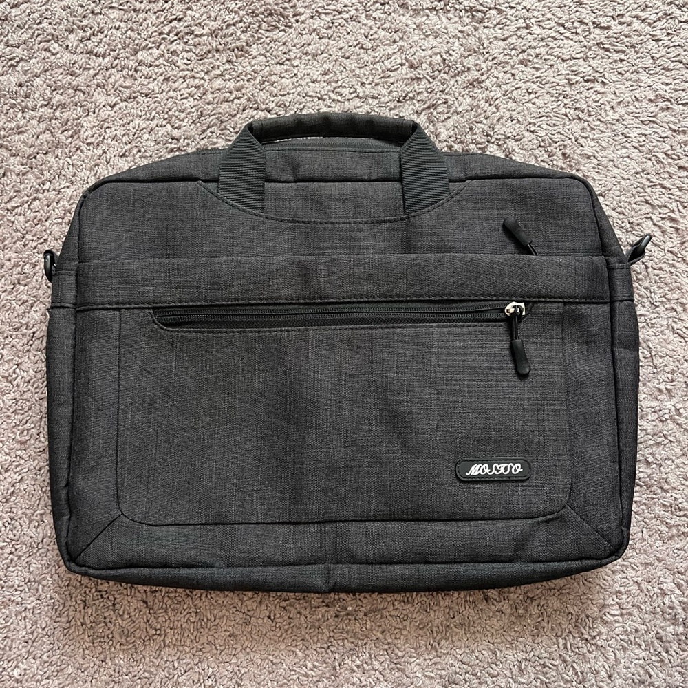 Heather Black/Gray Laptop Bag